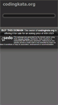 Mobile Screenshot of codingkata.org